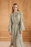 Bernadette Pleated Textured Dress