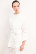 Piping Detailed Poplin Shirt
