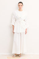 Piping Detailed Poplin Shirt