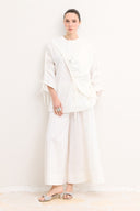 Piping Detailed Poplin Shirt
