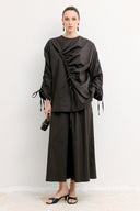 Poplin Shirt with Piping Detail