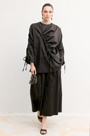 Poplin Shirt with Piping Detail