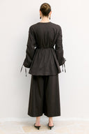 Poplin Shirt with Piping Detail