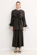 Poplin Shirt with Piping Detail