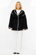 Cardigan with Piping Detail