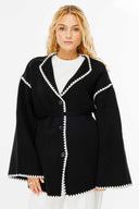 Cardigan with Piping Detail