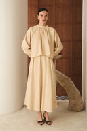 Bloom Thick Pleated Skirt Set