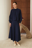 Bloom Vertical Pleated Skirt Set