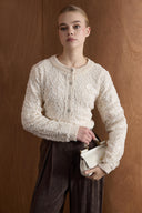 Blossom Floral Patterned Knit Cardigan
