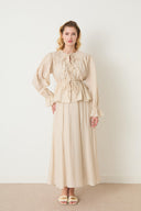 Brendon Tie-Front Skirt Set