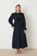 Brendon Tie-Front Skirt Set