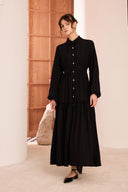 Brit Button-Down Pleated Dress
