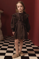 Cotton Dress with Eyelet Detail