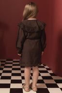 Cotton Dress with Eyelet Detail