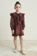 Cotton Dress with Broderie Detail