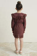 Cotton Dress with Broderie Detail