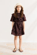 Dress with Embroidered Collar Detail