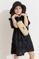 Dress with Broderie Collar Detail