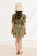 Gathered Detail Voile Dress