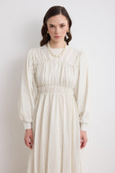 Gathered Botti Cotton Dress