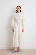 Gathered Botti Cotton Dress