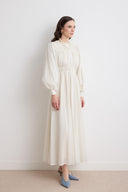 Gathered Botti Cotton Dress
