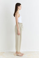 Straight Fit Organic Linen Trousers