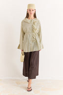 Striped Ruffled Shirt