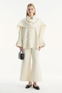 Shawl Collar Detailed Pant Suit