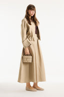 Plaid Detailed Skirt Set - Beige
