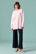 Gold Accessory Detailed Knit Sweater