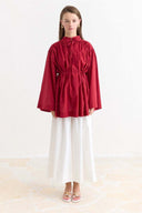 Binding Detail Voile Shirt