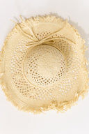 Tassel Detail Wide Straw Hat