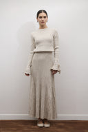 Glitter Knit Skirt Set