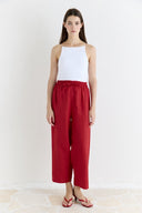 Straight-Fit Organic Linen Trousers