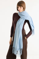 Soft-Textured Tasseled Shawl Scarf