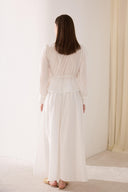 Calmaria Front Cross Ruffle Voile Set