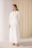 Calmaria Front Cross Ruffle Voile Set
