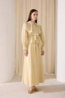 Calmaria Front Cross Ruffle Voile Set