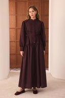 Camille Ribbed Dacron Dress