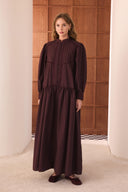 Camille Ribbed Dacron Dress