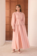 Camille Ribbed Dacron Dress