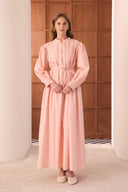 Camille Ribbed Dacron Dress