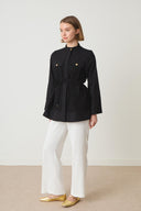 Candice Pocket Detail Guipure Coat