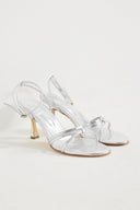 Crisscross Leather Heeled Shoes