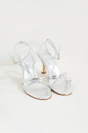 Crisscross Leather Heeled Shoes