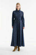 Denim Dress with Detailed Pocket Flap