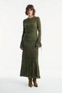 Glittery Knit Skirt Set