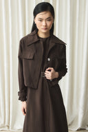 Cupra Pinafore Dress with Jacket