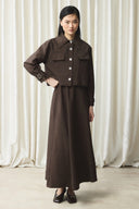 Cupra Pinafore Dress with Jacket